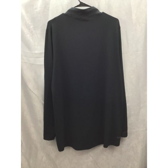 Spyder Active Men's 1/4 Zip Black/Red 2 XL Pullover Sleeve Zip Pocket - Picture 5 of 9